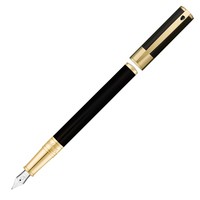 Ручка перьевая S.T.Dupont D-INITIAL черный позолота 260205